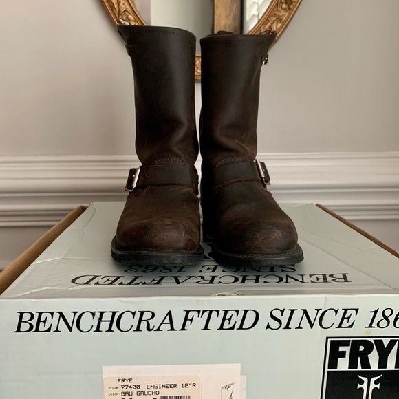Frye Engineer 12r Gaucho Moto Boots - Picture 6 of 11